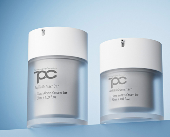 Glass Refillable Airless Jars